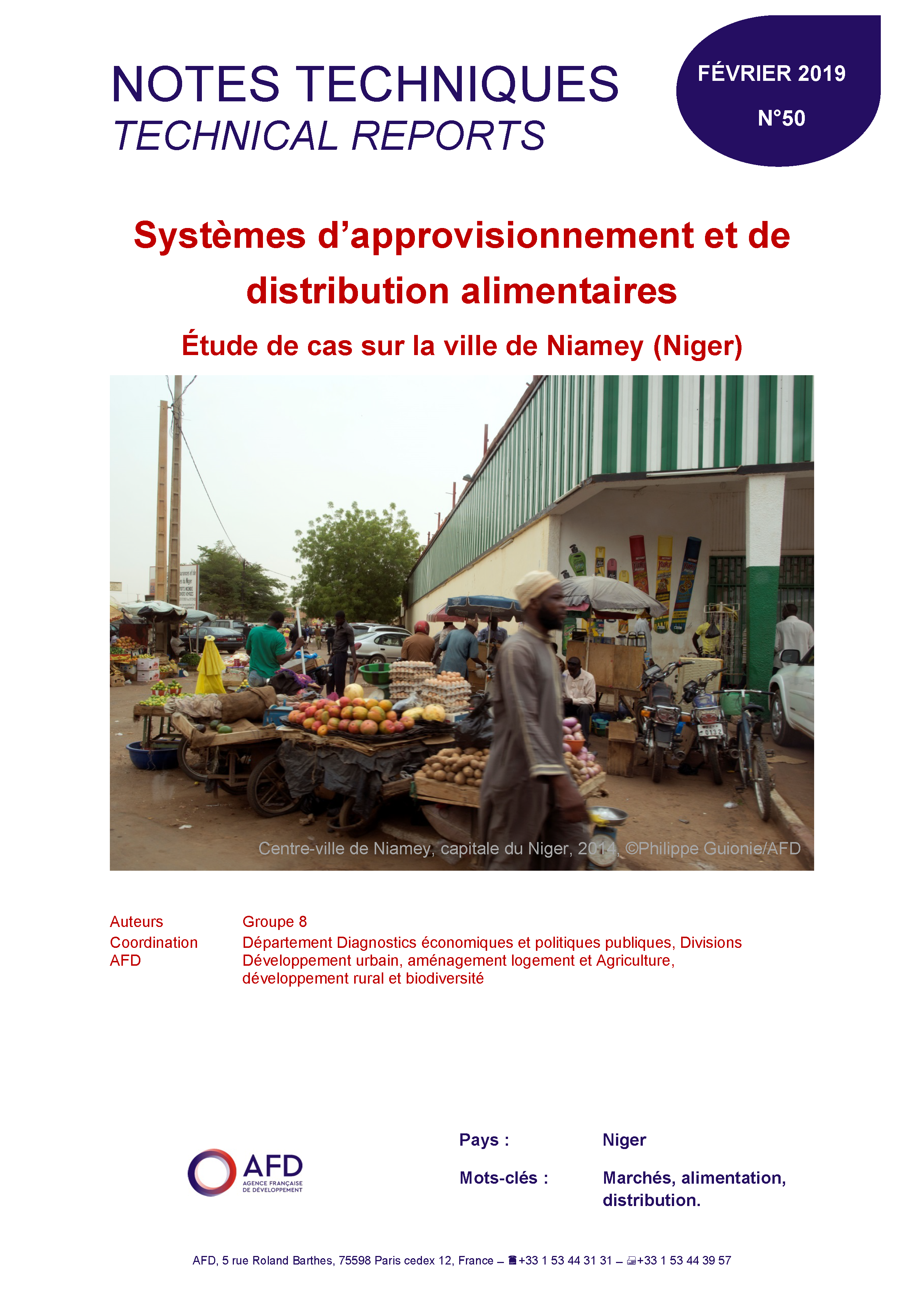 Etude sur les systèmes d’approvisionnement et de distribution alimentaires au Niger