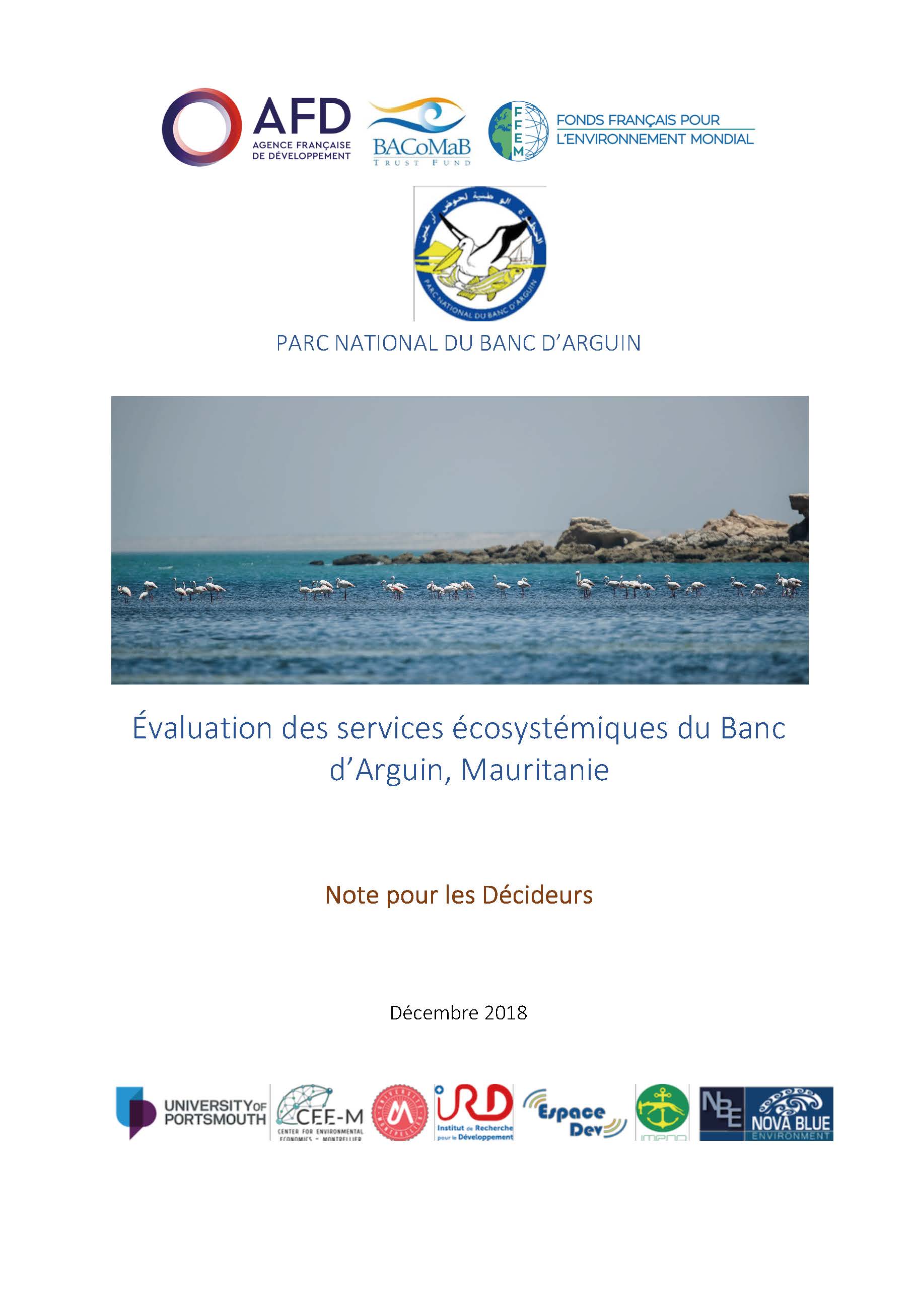 Évaluation des services écosystémiques du Banc d’Arguin, Mauritanie (note pour les décideurs)